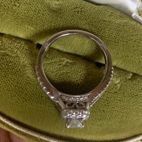 Diamond 1 Ct Diamond Ring 14 Kt White Gold - Picture 3 of 5